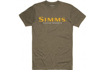 Simms Logo T-Shirt Olive Heather M