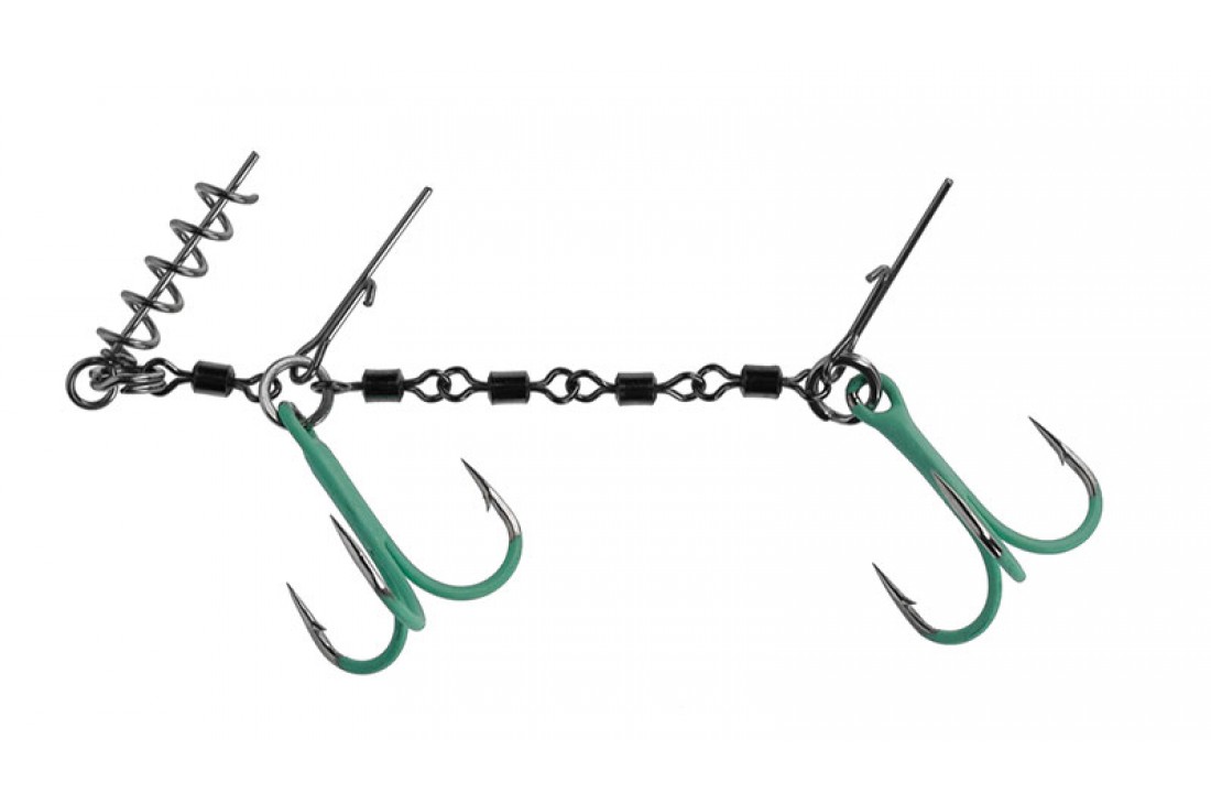 Mikado Dozbrojka z krętlików Mikado Double EVO Stinger FLUO 25kg roz 1/0