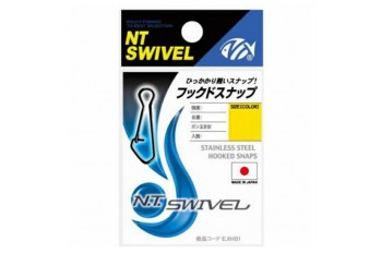 NT Swivel Stainless Steel Hooked Snap 210S Stainless #2 12szt