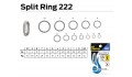 NT Swivel Split Ring 222 Stainless #6 9szt