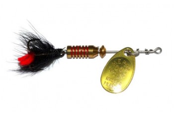 MEPPS Aglia Mouche Black Fly Gold #0 2.5g