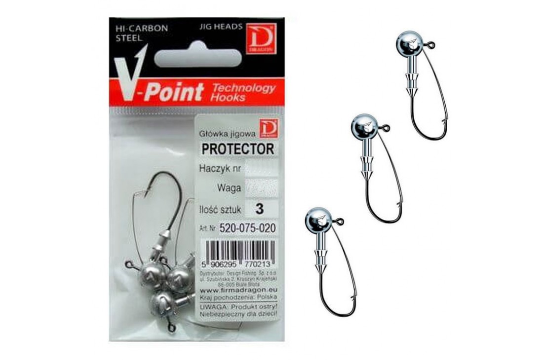 DRAGON V-Point Protector haczyk 3/0 15g 3szt