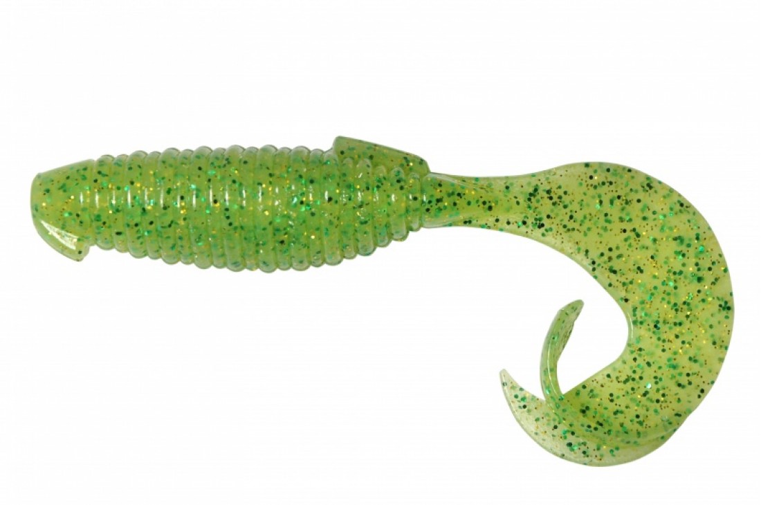 KEITECH Flapper Grub 4 #424 Lime Chartreuse