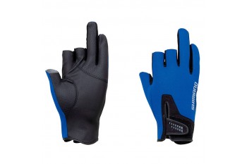 Shimano rękawiczki 3 palce L Blue 