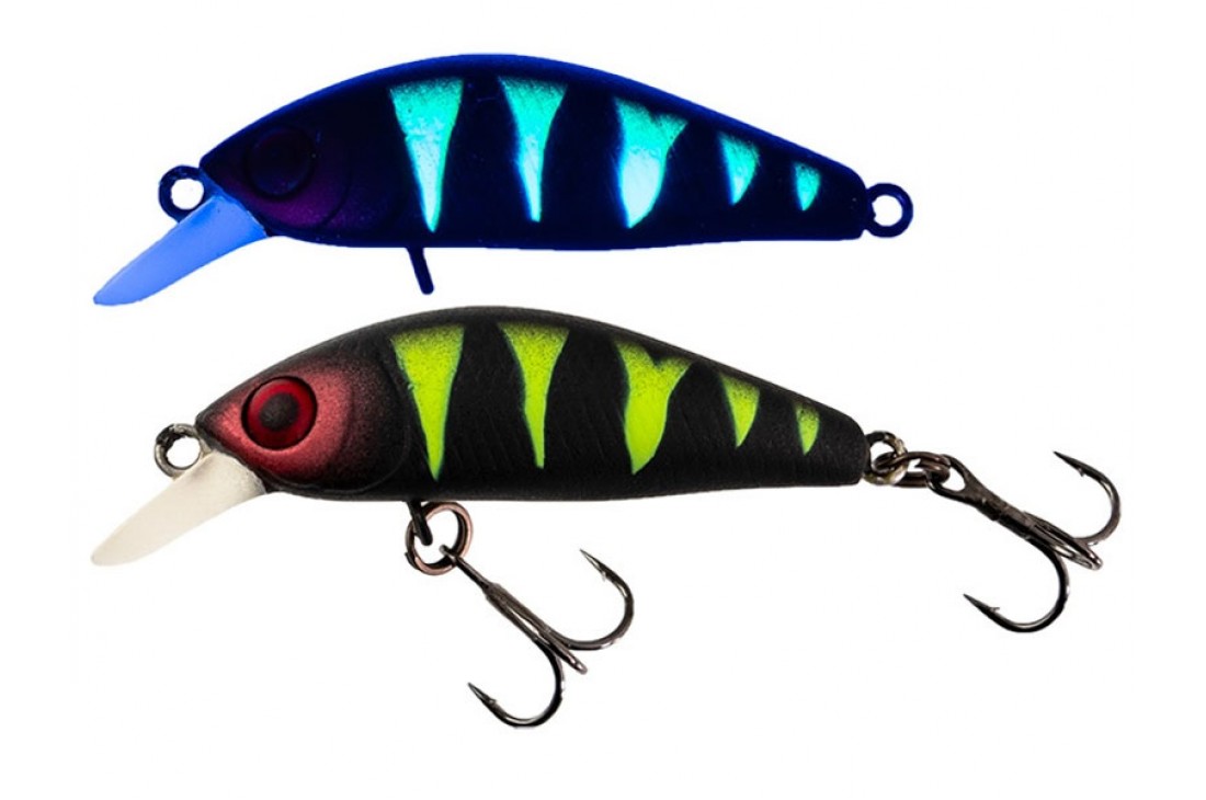 JACKALL Chubby Minnow 35SP UV Mat Black  Perch