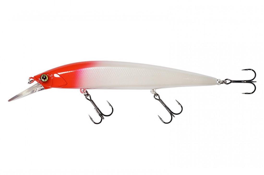Jackall Rerange 110SP MR Red Head Milky White