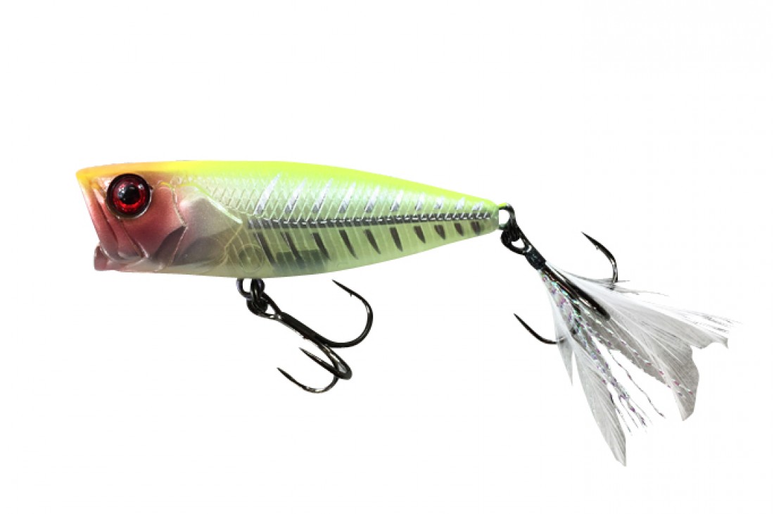 JACKALL SK-Pop Grande 65F Chartreuse Back Silhouette Pearl