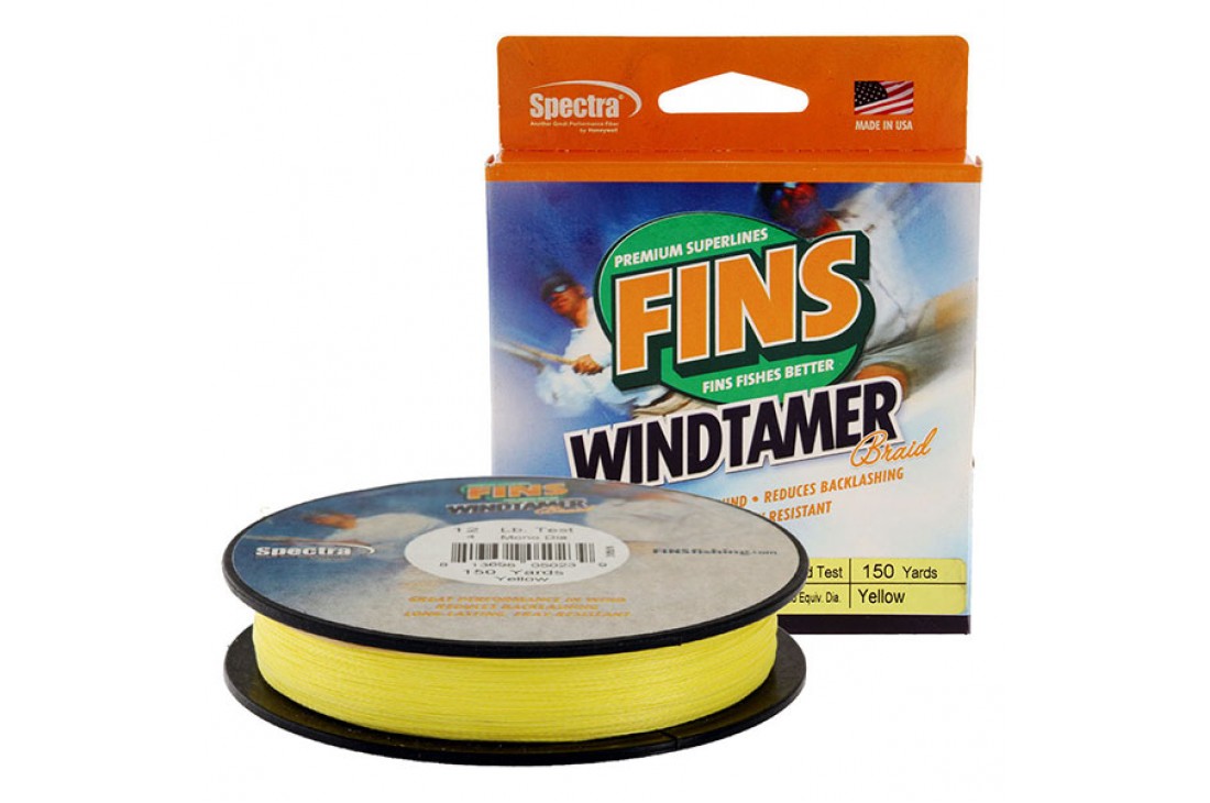 FINS Windtamer Braid 4lb 135m 0.102mm Y
