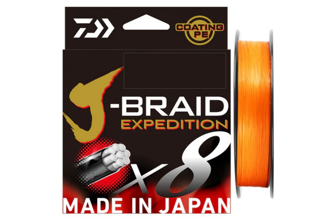 Daiwa J-Braid Expedition X8 #1.2 0.16mm 21.6lb 150m OR