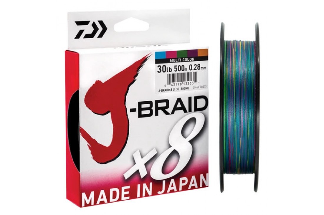 DAIWA J-Braid X8 #0.8 0.10mm 13lb 6kg 150m multi color